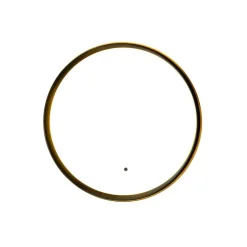 Moderne badkamerspiegel zwart incl. LED en touch dimmer - Pim