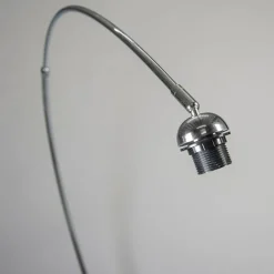 Moderne booglamp chroom verstelbaar zonder kap