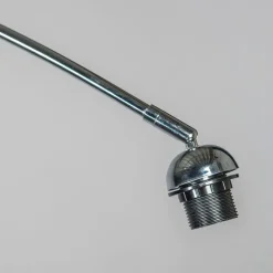 Moderne booglamp chroom verstelbaar zonder kap