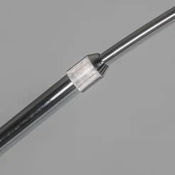 Moderne booglamp chroom verstelbaar zonder kap