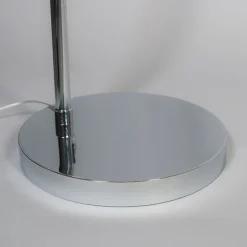Moderne booglamp chroom verstelbaar zonder kap