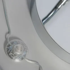 Moderne booglamp chroom verstelbaar zonder kap