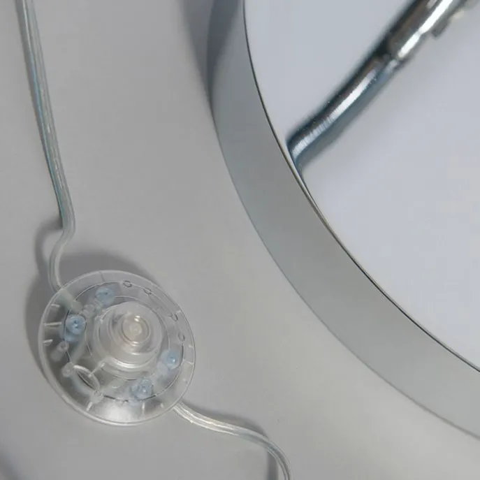 Moderne booglamp chroom verstelbaar zonder kap