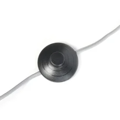 Moderne booglamp met grijze kap - Bend