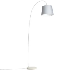 Moderne booglamp met grijze kap - Bend