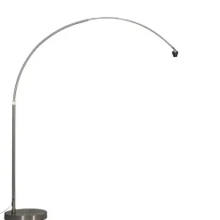 Moderne booglamp staal XL verstelbaar zonder kap