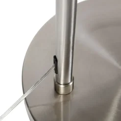 Moderne booglamp staal XL verstelbaar zonder kap