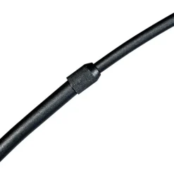 Moderne booglamp zwart met zwarte stoffen kap - Arc Basic