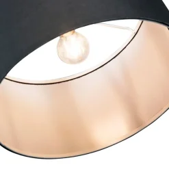 Moderne booglamp zwart met kap - Vinossa