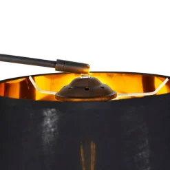 Moderne booglamp zwart met goud - Arc Basic