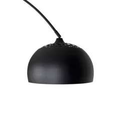 Moderne booglamp zwart met wit verstelbaar - XXL