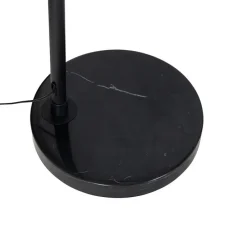 Moderne booglamp zwart met wit verstelbaar - XXL