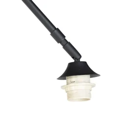 Moderne booglamp zwart met marmeren voet - XXL