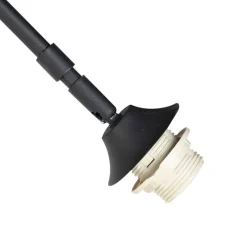 Moderne booglamp zwart met marmeren voet - XXL