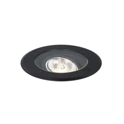 Moderne buiten grondspot zwart AR70 verstelbaar IP65 - Delux