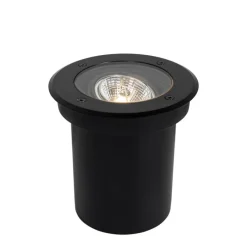 Moderne buiten grondspot zwart AR70 verstelbaar IP65 - Delux