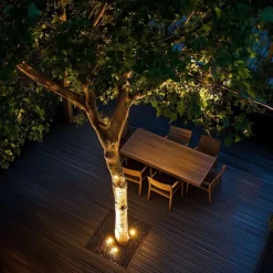 Moderne buiten grondspot zwart AR70 verstelbaar IP65 - Delux