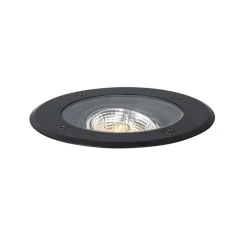 Moderne buiten grondspot zwart AR70 verstelbaar IP65 - Delux