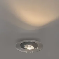 Moderne buiten grondspot staal AR70 verstelbaar IP65 - Delux