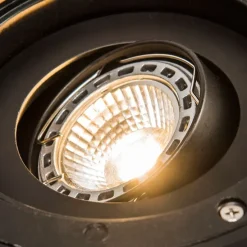 Moderne buiten grondspot staal verstelbaar IP65 - Delux