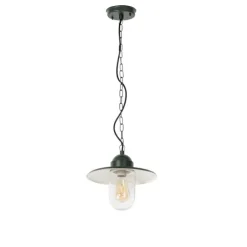Moderne buiten hanglamp donkergroen IP44 - Kansas