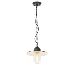 Moderne buiten hanglamp donkergroen IP44 - Kansas