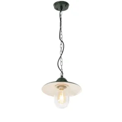 Moderne buiten hanglamp donkergroen IP44 - Kansas