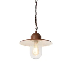 Moderne buiten hanglamp roestbruin IP44 - Kansas