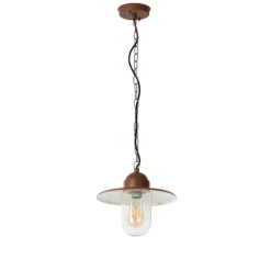 Moderne buiten hanglamp roestbruin IP44 - Kansas