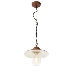 Moderne buiten hanglamp roestbruin IP44 - Kansas