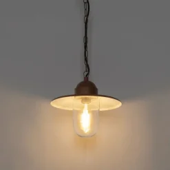 Moderne buiten hanglamp roestbruin IP44 - Kansas