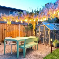 Moderne buiten lichtsnoer 16M incl. LED 28-lichts - Malai