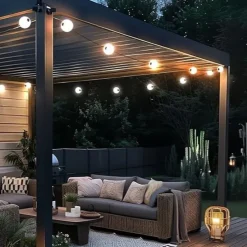 Moderne buiten lichtsnoer 16M incl. LED 28-lichts - Malai