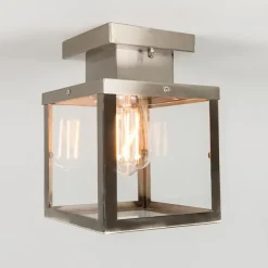 Moderne buiten plafondlamp staal - Rotterdam