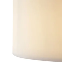 Moderne buiten vloerlamp zwart met witte kap IP44 - Mississippi