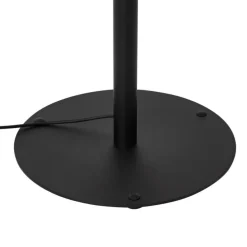 Moderne buiten vloerlamp zwart met witte kap IP44 - Mississippi