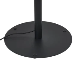 Moderne buiten vloerlamp zwart met witte kap IP44 - Big Virginia