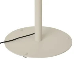 Moderne buiten vloerlamp beige met witte kap IP44 - Big Virginia