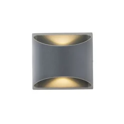 Moderne buiten wandlamp donkergrijs incl. LED 2-lichts IP54 - Mal