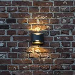 Moderne buiten wandlamp donkergrijs incl. LED 2-lichts IP54 - Mal