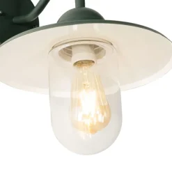 Moderne buiten wandlamp donkergroen IP44 - Kansas