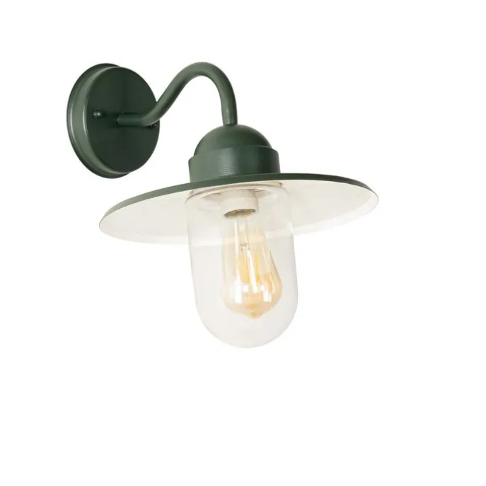 Moderne buiten wandlamp donkergroen IP44 - Kansas