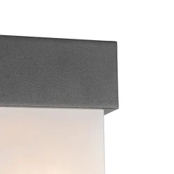 Moderne buiten wandlamp donkergrijs IP44 - Tide