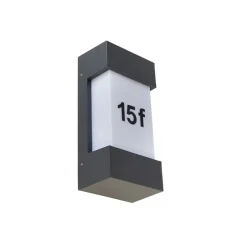 Moderne buiten wandlamp donkergrijs IP44 - Tide