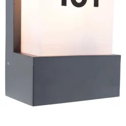 Moderne buiten wandlamp donkergrijs IP44 - Tide