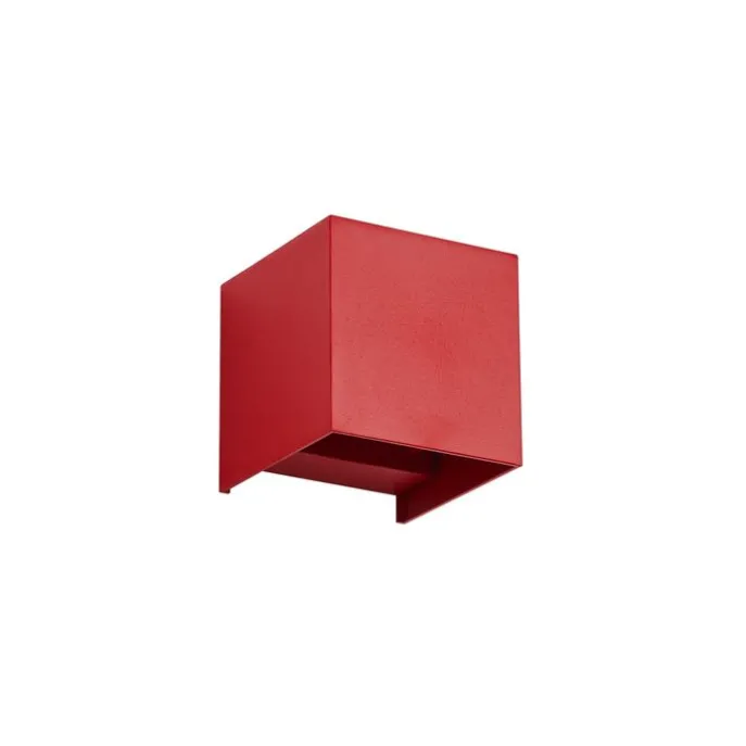 Moderne buiten wandlamp donker rood incl. LED IP54 - Edwin
