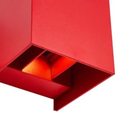 Moderne buiten wandlamp donker rood incl. LED IP54 - Edwin