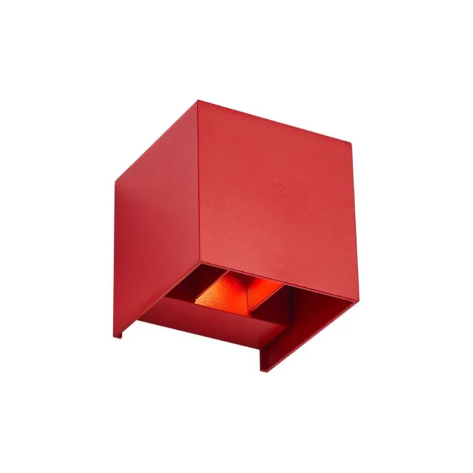 Moderne buiten wandlamp donker rood incl. LED IP54 - Edwin