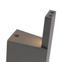 Moderne buiten wandlamp donkergrijs IP54 incl. LED - Jamal