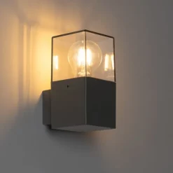 Moderne buiten wandlamp donkergrijs IP44 - Denmark